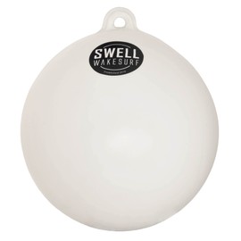 SWELL Wakesurf - Big Bumper Ball 25 Inch Diameter - Inflatable Raft Tie-Up Boat Fender Buoy (White)