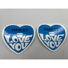 Harley I Love You Decal / Sticker NOS Davidson Motorcycle Biker Snowmobile 70’s