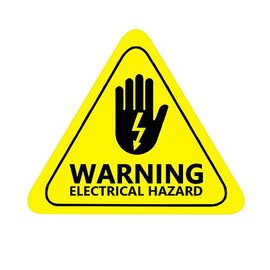 Danger Electrical Hazard Voltage Shock Warning Label Sticker,2 Inch High Voltage Warning Labels,Safety Warning Sign,Electrical Shock Hazard Risk Warning Sign,50 Pcs