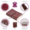 Fleur de Lis Leather Journal 13.5 x 18.5 cm Handmade