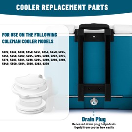 Repuesto de tapón de drenaje para Coleman, kit de enchufe de drenaje estándar de 1 pulgada, piezas de repuesto para enfriador Coleman 5227, 5235, 5239, 5240, accesorios para enfriador, paquete de 2