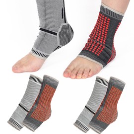 BSITSSS 2 Pairs Ankle Brace, Breathable Ankle Brace, Achilles Tendon Bandage for Men and Women, Ankle Brace for Plantar Fasciitis, Sprained Ankle, Achilles Tendon, Sports