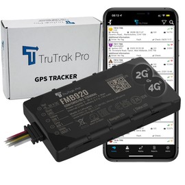 TruTrak Pro - FMB920 GPS Vehicle Tracking Device - Van Motorbike Coach Car Tracker - Pay as You Go - Self Install - 12 Month Bundle