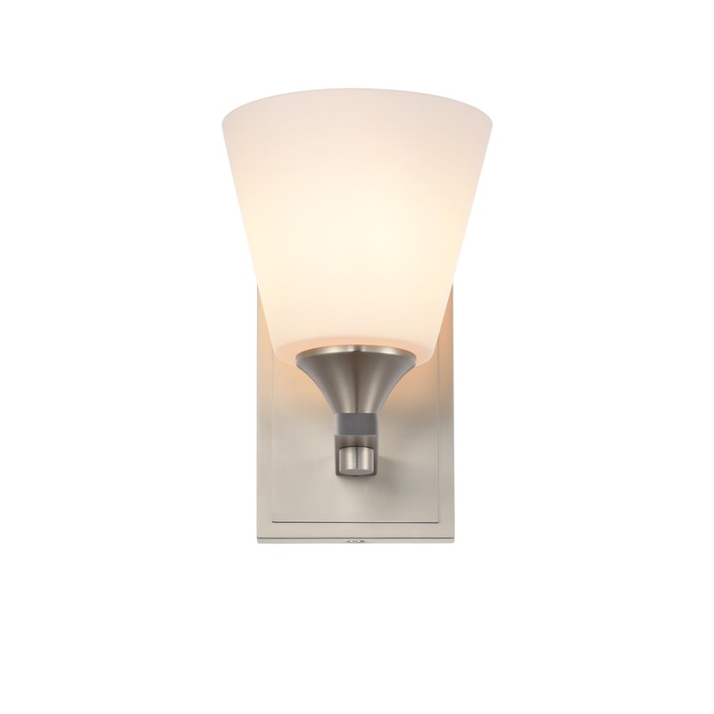 Brushed Nickel Wall Sconce Light, American Sconces Wall Lighting, Traditional