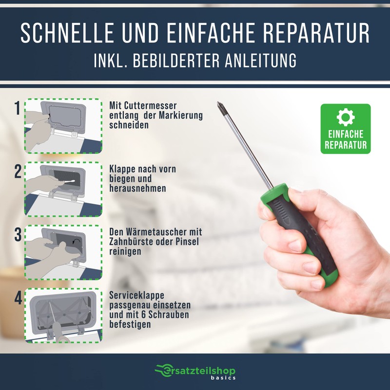 ersatzteilshop basics Maintenance flap service flap suitable for Bosch and