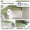 EDELREITER® ZEWA Kitchen Roll Holder without Drilling, High-Quality Stainless Steel