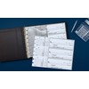 Better Office Products 7 Ring Executive Check Binder with Zipper