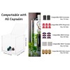 EXZACT Coffee Capsule Cube 15cm Acrylic, Coffee Pod Basket Organiser
