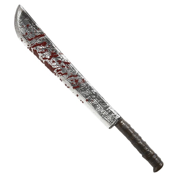 Bloody Machete 75 Cm Novelty Weapon & Armor Accessory for Halloween Fancy Dress Up Costumes & Outfits