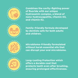 SuperMouth Fluoride Toothpaste - Adults & Kids, Fights Cavities, Whitens, Nano Hydroxyapatite, Dentist Developed, Safe Clean Ingredients, Gentle on Sensitive Teeth, Vitamins D3 & K2, 4 Tasty Flavors