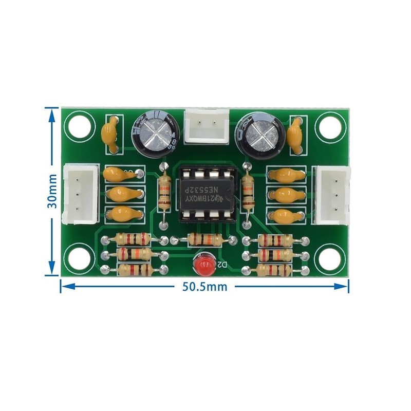 Hailege 2 Pack NE5532 Digital Audio Front Amplifier Board DC