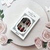 Heart Press on Nails Valentine's Day Fake Nails Black Red