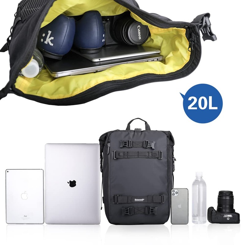 Rhinowalk Motor Saddle Bag Motorcycle Pannier Bag Waterproof Multifunctional Rear