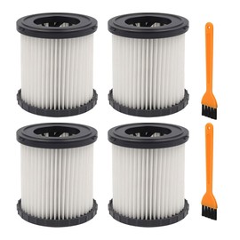4 Pack DCV5801H Wet/Dry Vacuum HEPA Replacement Filter Compatible with DeWalt DCV580 & DCV581H, Reusable and Washable