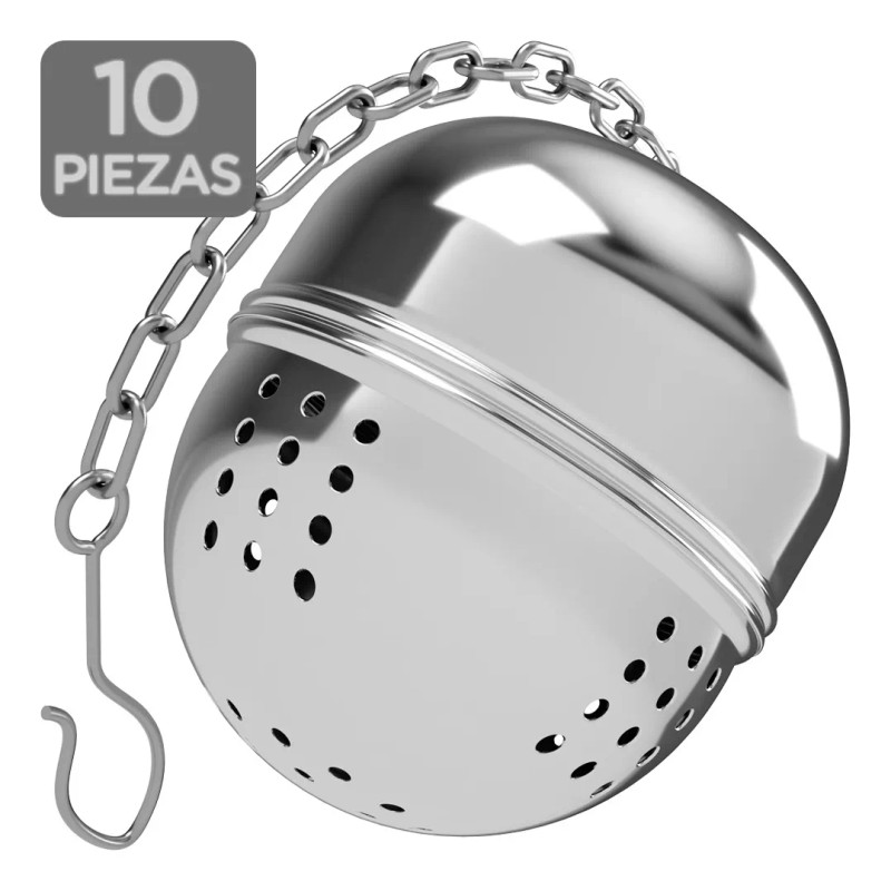 Mercader Digital 10 Pzs Infusor Té Bola Acero Inoxidable Tisana