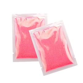 Hohopeti 2 Pack Nail Glitter Powder Fluorescent Luminous Nail Glitter Dust Bright Glow in The Dark Rosy Color 20g