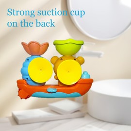 Eabdice Badespielzeug Baby, Badewannenspielzeug ab 1 2 3 4 Jahre, Wasserspielzeug Kinder, Bär und Bee, Kinder Badespaß Geschenk für Jungen Mädchen