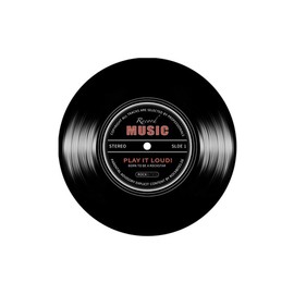 Aomesinc Vinyl Record Area Rug, Fashion Vinyl Record Pattern Floor Mat, Round Non Slip Rug((80X80cm),Style B)