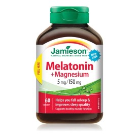 Melatonina Jamieson 5mg con Magnesio 150mg | Sueño Reparador y Relajación Muscular
