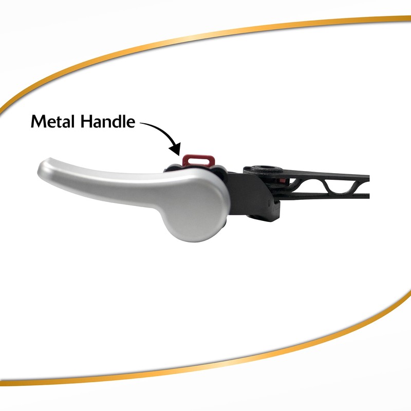 Korky Toilet Handle, White - Metal Handle - Tank Lever