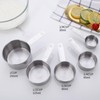Stainless Steel Measuring Cups, 5 Piece Stackable Measuring Set, Baking