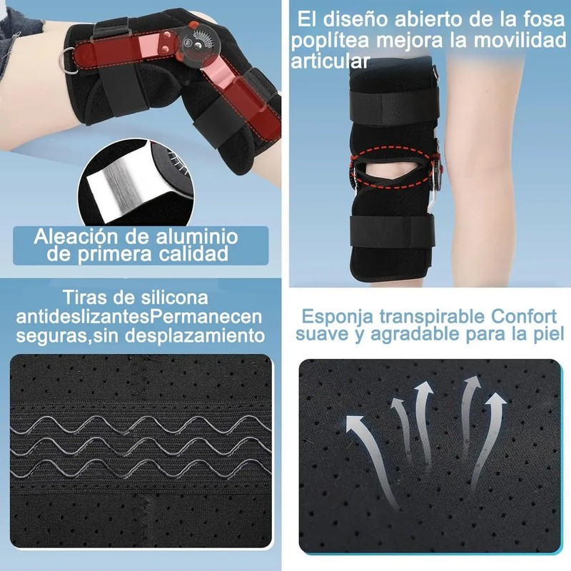 Rodillera Mecanica Postoperatoria Soport Ortopedia Ajustable