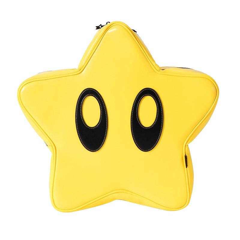 Star Backpack Bright Yellow Cute Stylish Schoolbag Waterproof Large Capacity