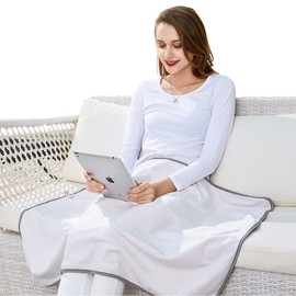 OUSHICHUANG Electromagnetic Wave Prevention Blanket, Air Conditioning Countermeasure, 99.9% EMF Blockage, EMF Prevention Apron, Electromagnetic Wave Protection, Electromagnetic Wave Care, Maternity Wear, Pregnancy Clothes, Fluffy, Comfortable