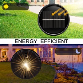 2 Pack Solar Lights Replacement Top DIY Solar Lights Panel for Outdoor Solar Lights