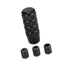 REPAIROCK Metal Universal 9.5cm Shift Knob Gear Shift Manual Transmission Stick Shift Knob Set for Car Black Auto Replacement Parts