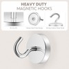 Neosmuk 120lb+ Extra Strong Magnet with Hook for Fridge,Heavy Duty
