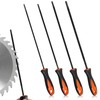 4 Pcs Chainsaw Sharpener, Chainsaw Files with Non-Slip Handle, 4