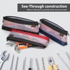 Clear Tool Pouch, 14" Long Tool Bag, Small Zipper Pouch,