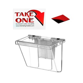 Marketing Holders Clear Outdoor Vehicle Business Card Holder FREE (TAKE A CAR...