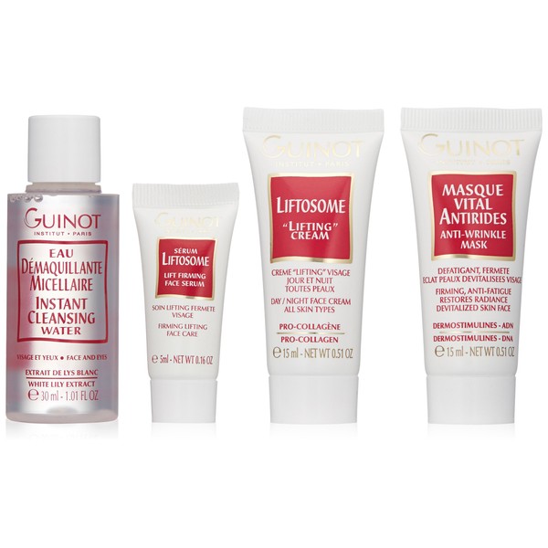 GUINOT Coffret Cure Beaute Fermet 15 Day Care Kit for Dehydrated, Blemished and Dry Skin Makeup Cleansing