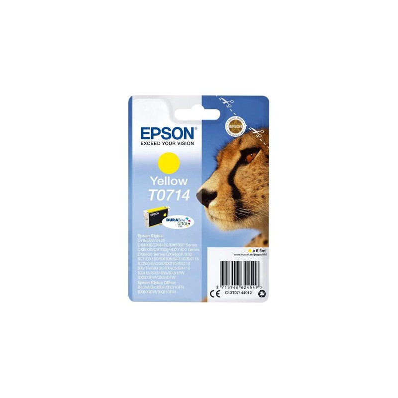 Epson Cheetah Ink, Smudge-Proof and Waterproof (Single Pack)/(Multipack)