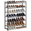 Nunsino Shoe Rack, Metal Shoe Organizer, 6 Tier Garage Shoe