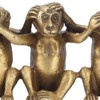 Wise Monkey Statue, Monkey Statue Figure, Golden Monkey Gift, 3