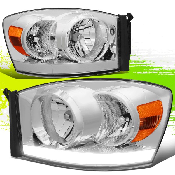 Top Street King Sequential LED DRL Projector Headlamp for Dodge