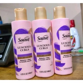 Suave 3 Pack Suave Pink Styling Luscious Curls Defining Cream, 4.75 oz ea