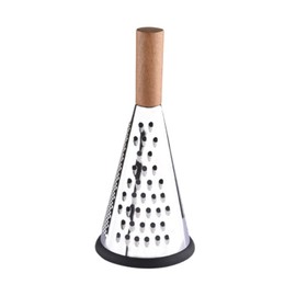 3 Sided Multifunction Box Grater, Stainless Steel Grater for Cheese Grater & Shredder, Large Grating Surface Grater, Kitchen Grater for Fruit, Vegetable, Carrot, Cheese (Silver)