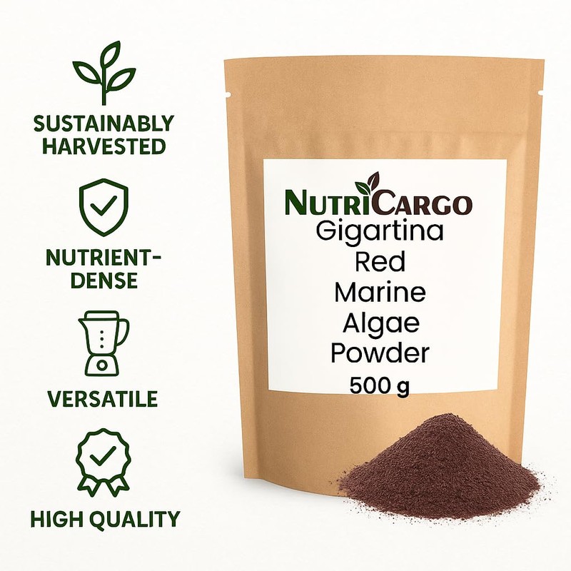 NutriCargo Gigartina Red Marine Algae Powder 500g – Seaweed Powder
