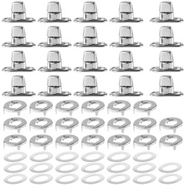 20 Sets Marine Grade Twist Lock Fasteners -Nickel-Zinc Plated Rotating Button Fasteners for Canvas, Marine Fasteners Rotating Button Mounting Screws