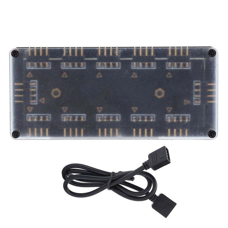 12V 4‑Pin 10 Ports RGB HUB RGB Controller for PC