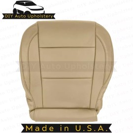 DIY Auto Upholstery 2005-2015 For Nissan Titan Driver Bottom Leather Seat Cover Tan