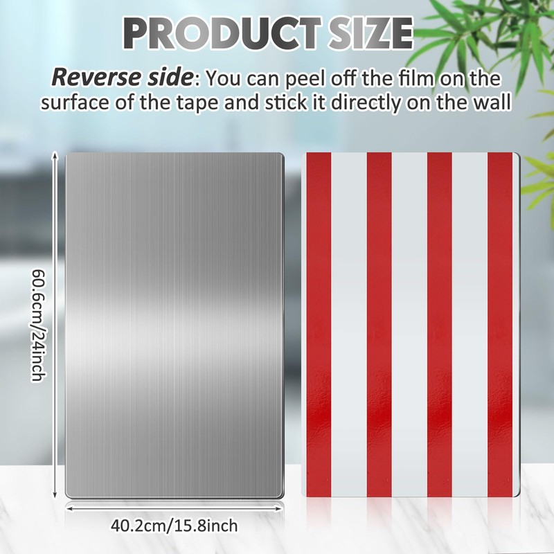 Gisafai 1 Pcs 24 x 16 Inch Stainless Steel Backsplash
