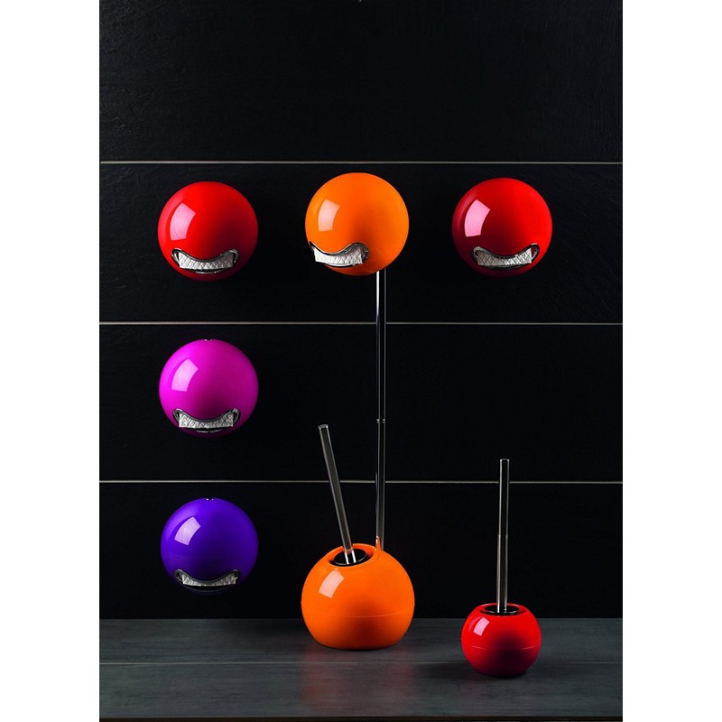 Spirella WC Rollenhalter "Bowl" zum kleben oder bohren Pink