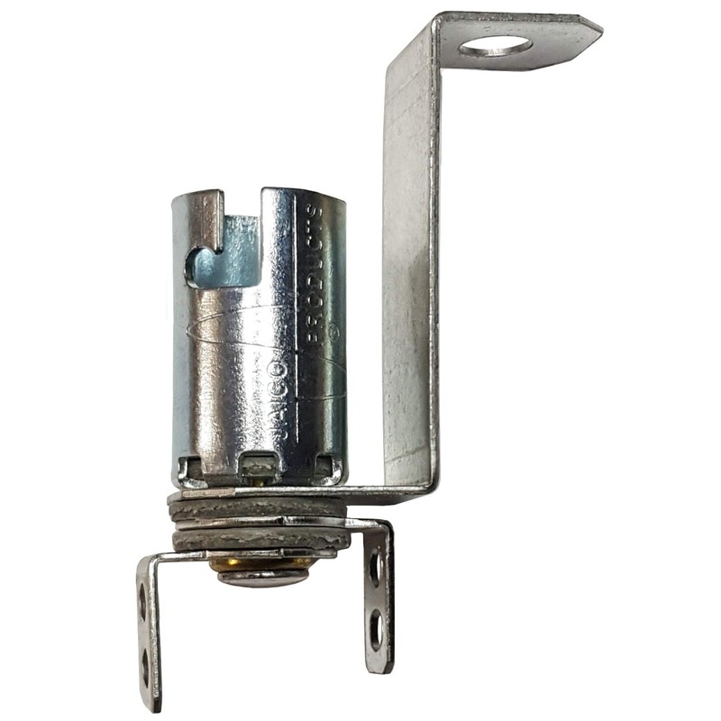 BA9s Bayonet Lamp Holder Bulb Socket, 1-1/8" Bracket for Bally