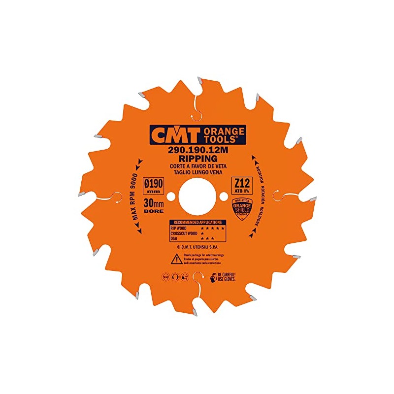 CMT 290.190.12 M Ripping Blade Z-12 D-190 B-30 K-2,6 P-1,6