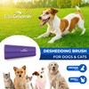 EasyGroomer Deshedding Brush for Dogs Cats | Purple | Undercoat